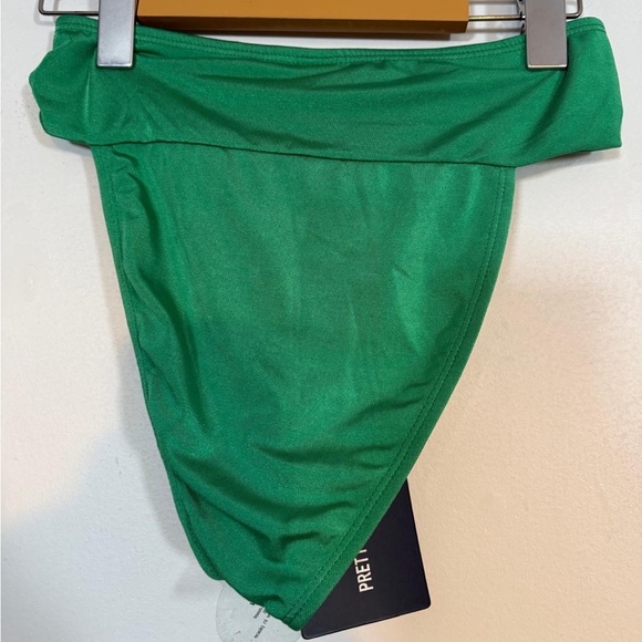 PrettyLittleThing Green Hammered Trim Bikini Bottoms – Size 0 / UK 4 - Picture 5 of 6